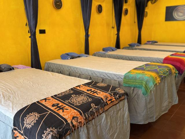 Massage beds at Honey Health Massage