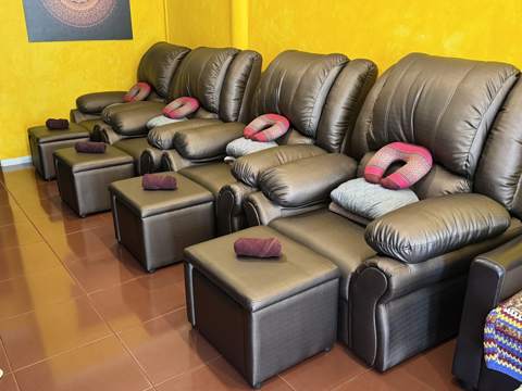 Foot massage chairs, Bang Rak